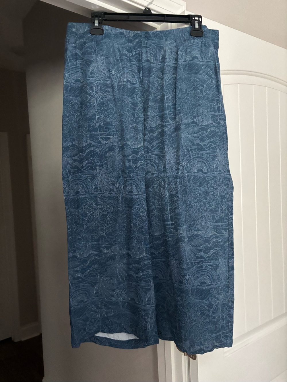 Women’s Blue Printed Pants